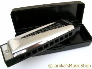 SWAN BLUES POWER 10 HOLE B HARMONICA IN CASE